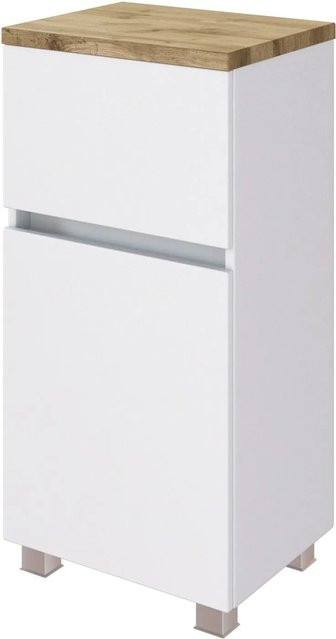Held Möbel Unterschrank Ferrara in Matt Weiß, Breite: 40 cm, Höhe: 81 cm, Tiefe: 35 cm - Bild 1