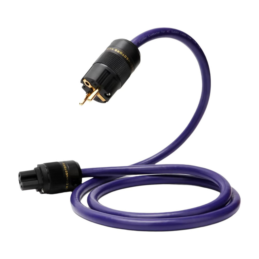 Preffair Hifi Einkristall-Kupfer Stromkabel OCC Kupfer Netzkabel C7 Figur 8 für audiophile Audio-Verlängerung - Bild 4