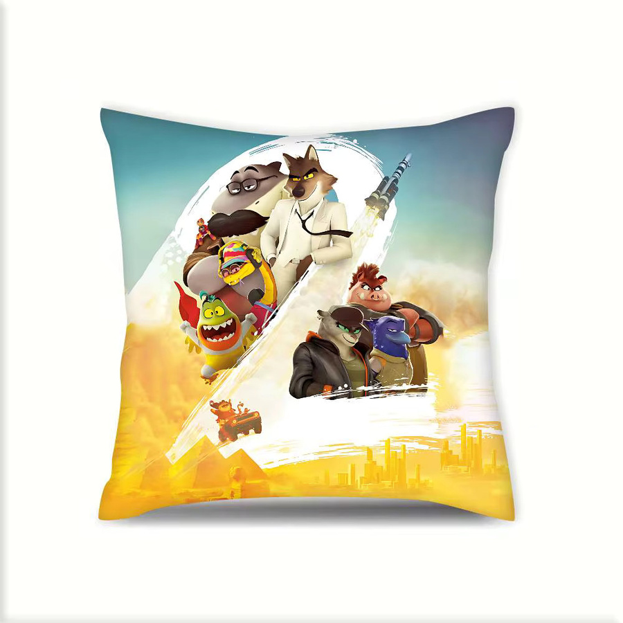 Anime The Bad Guys Kissenbezug quadratisch, Mehrfarbig, B/T: 40 x 40 cm - Bild 5