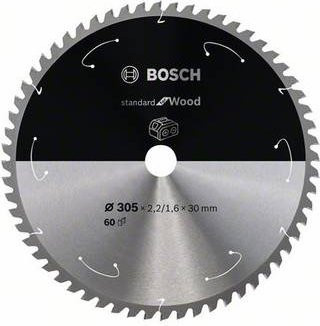 Bosch Kreissägeblatt Standard for Wood für Akkusägen, Durchmesser: 305 mm, Bohrung: 30 mm, 60 Zähne - Bild 1