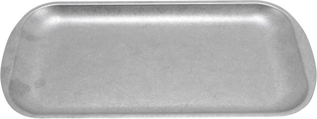 Rechteckiger Speiseteller aus 304 Edelstahl von Shoemst in Grau mit mattem Vintage-Finish im industriellen Stil - Bild 1