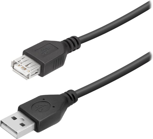 SBS USB-A-Kabel in Schwarz, Länge: 5 m - Bild 1