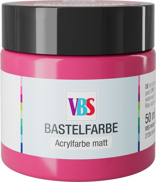 VBS Bastelfarbe Pink 50 ml - Bild 1
