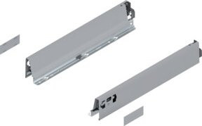 Blum TANDEMBOX Zarge für TANDEMBOX intivo/antaro, Farbe: Weissaluminium, Höhe: 68 mm, Nutztiefe: 400 mm, links/rechts aus Stahl - Bild 1