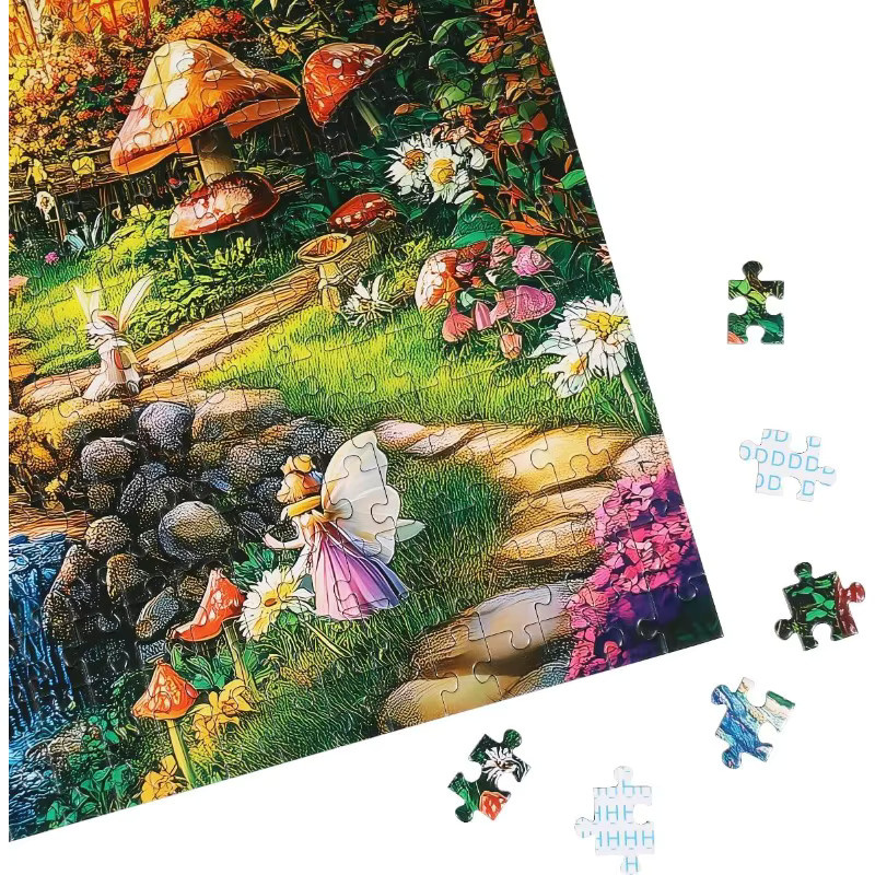 Moruska Wonderland Puzzle-Serie, Fairy Fantasy Mushroom Village Puzzle, 1.000 Teile - Bild 4