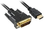 Sharkoon Adapterkabel HDMI auf DVI-D in Schwarz - Bild 1