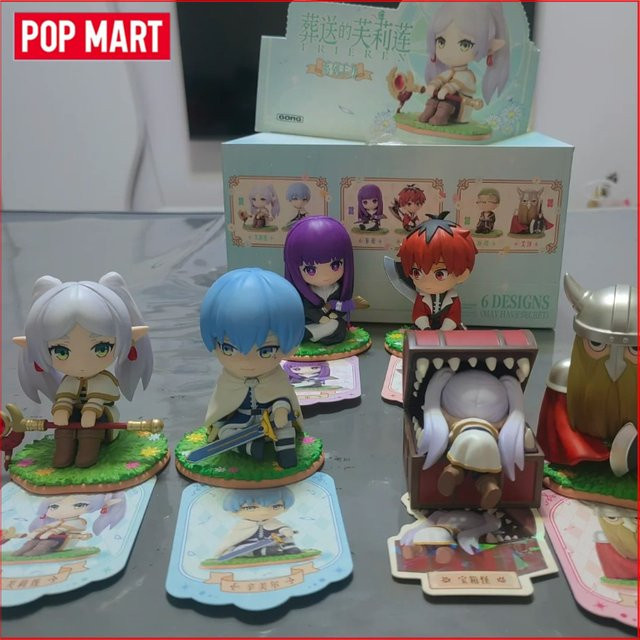 POP MART GONG FRIEREN Mystery Box Blind Box mit farbenfrohen Figuren und Taschenanhängern zur Dekoration von deinem Schreibtisch oder Zuhause - Bild 1