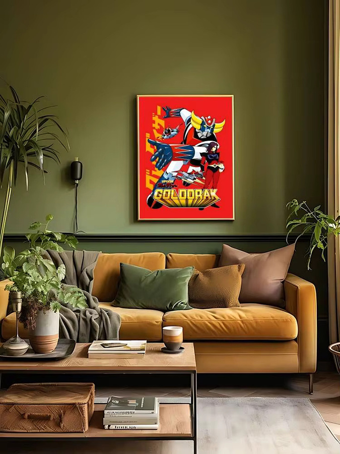 52TOYS UFO Roboter Goldorake Retro Druckposter in Gold und Multicolour - Bild 6