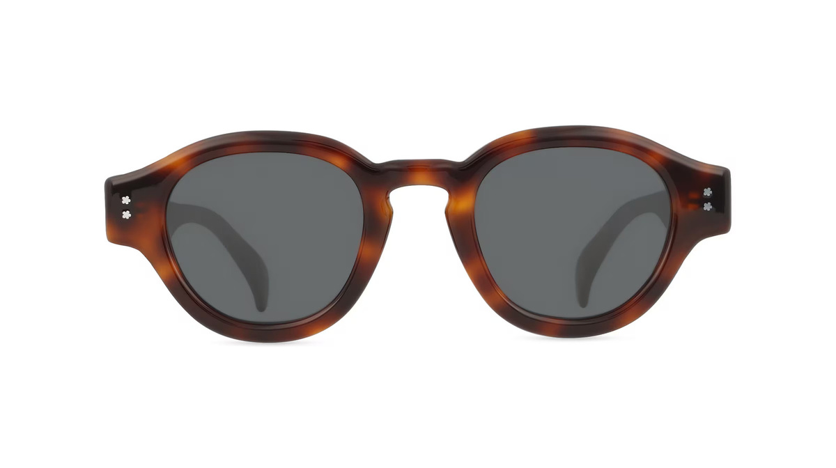 Kenzo KZ40180U Sonnenbrille, Vollrand, Rund, Kunststoff, Unisex, braun - Bild 1