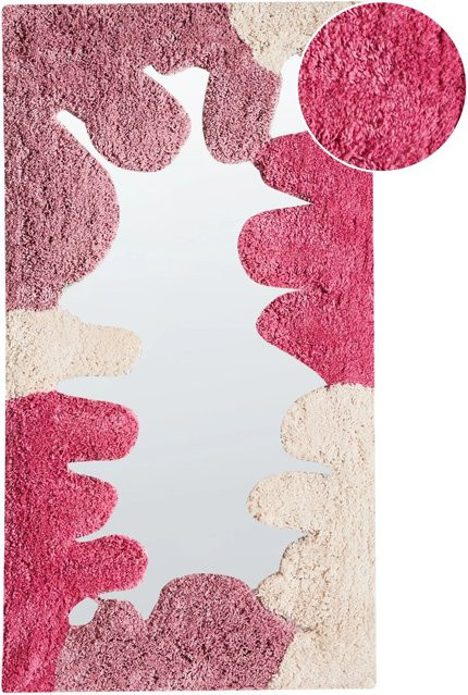 Beliani Wandspiegel CAGERI in Cremeweiß im Retro-Design, B/H: 41 x 75 cm (2 Stück) - Bild 1