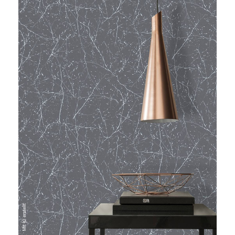 A.S. Création Vliestapete Elegance 3 Grau mit botanischem Naturmuster B/L: 53 x 1005 cm - Bild 3
