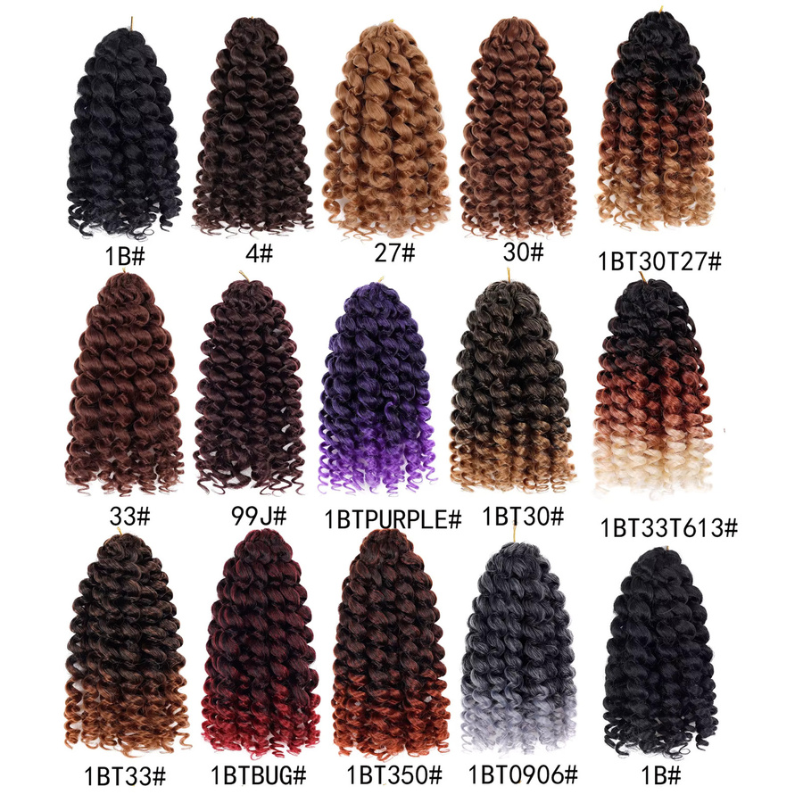 Jeedou GoGo Curl Wasserwellen-Flechthaare, Ombre Schwarz, Damen - Bild 3