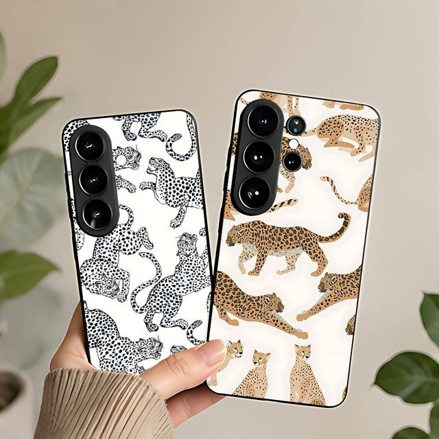 Silikon-Handyhülle mit Leopard-Tierprint für Samsung Galaxy S21 S22 S23 S24 S25 S26 Ultra FE Plus 5G A52S in Multicolour - Bild 1