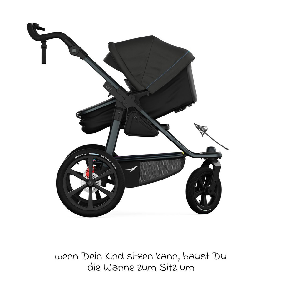 TFK Kombi-Einheit mit Wanne und Sitz für Mono 3/4 & Pro in Anthrazit - Bild 3