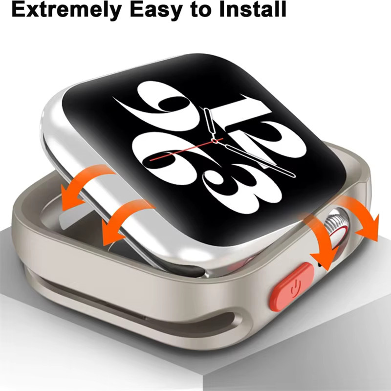 Apple Schutzhülle für Apple Watch, TPU, Silikon, Rot, Unisex - Bild 2