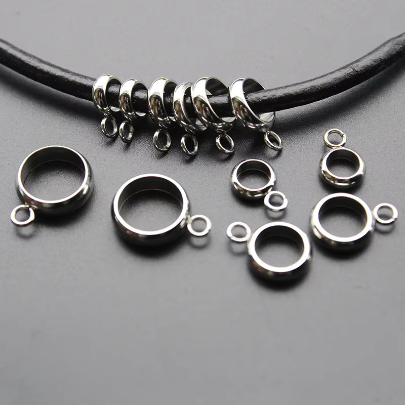 SUMOORL Charm Bail Perlen Edelstahl, 3 6 8mm, Anhänger Clips Verschlüsse - Bild 3