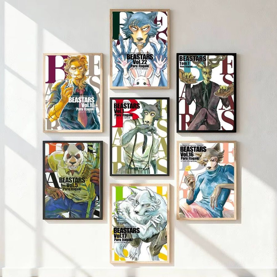 Kayou Beastars Poster Kunstdruck im Anime-Stil, Mehrfarbig, B: 15,0 cm, H: 10,0 cm - Bild 5