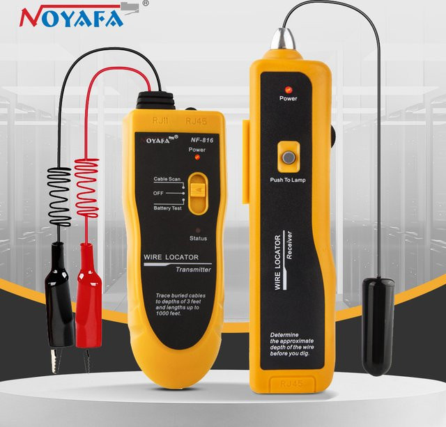 Noyafa NF-816 Unterirdischer Kabel-Tracker und professioneller Kabeltester mit Anti-Interferenz-Funktion in Gelb - Bild 1