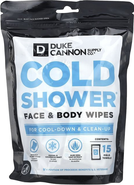 Duke Cannon Supply Co. Cold Shower Gesichts- und Körpertücher, Aloe Vera, Unisex - Bild 1