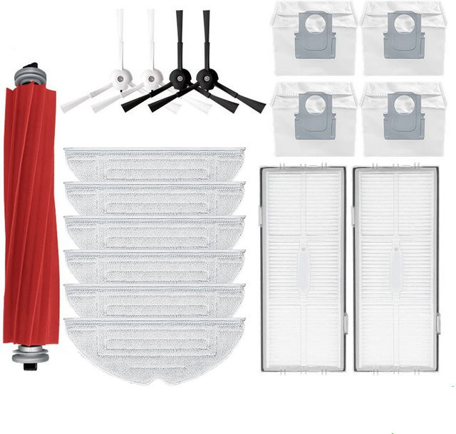Roborock Zubehör-Set mit Hepa-Filter, Mopptuch, Staubbeutel, Hauptbürste und Seitenbürste für G10S, G10S PRO und S7 MaxV Ultra - Bild 1