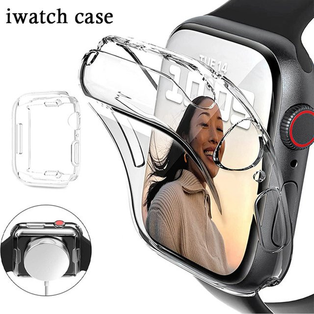 JBAILI Displayschutzhülle für Apple Watch, TPU, Unisex - Bild 1