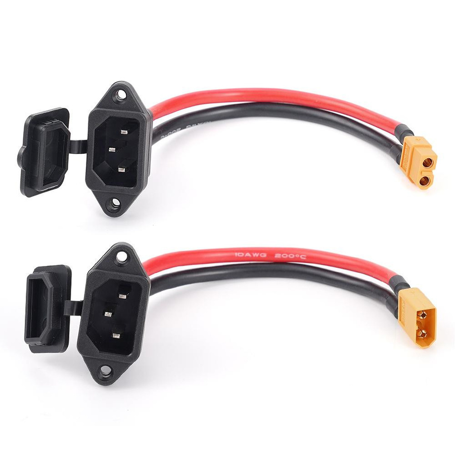 Pure Living Co. XT60 auf 3-poliges Stecker- und Buchsen-Autoladekabel für Lithium-Batterien und Elektrofahrräder - Bild 4