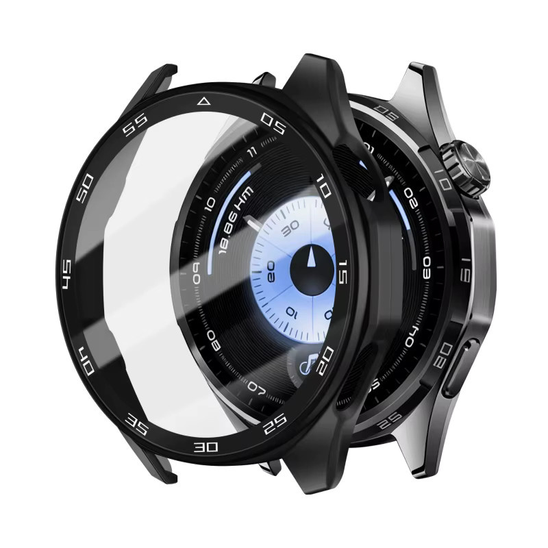 Huawei Uhrenzubehör, Hülle mit gehärtetem Glas, Schwarz, Huawei Watch GT6 Pro 46 mm 41 mm - Bild 3