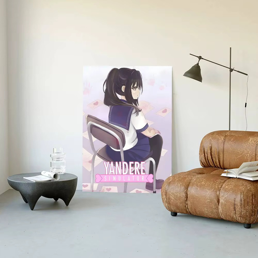 Wasserfester Anime Y-Yandere Simulator Wandaufkleber in Mehrfarben für deine Wohnzimmer- und Schlafzimmerdekoration - Bild 6