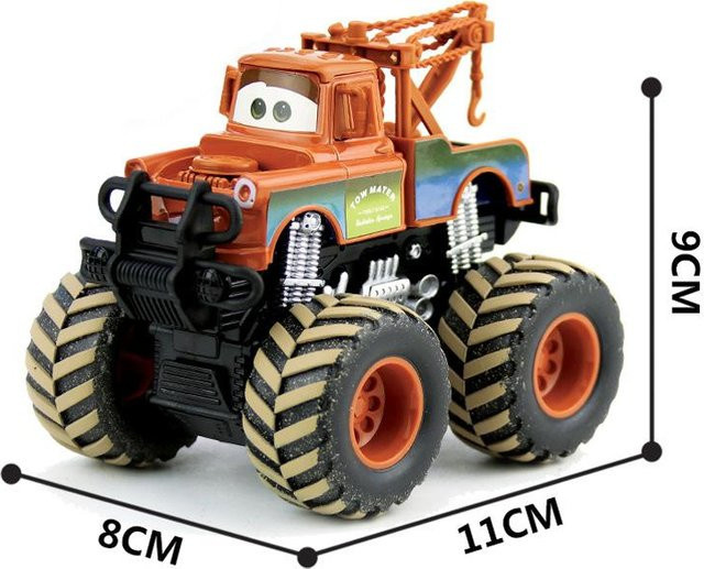 Pixar Cars Hook Lightning McQueen Jackson Storm Großrad Offroad-Fahrzeug Rückziehkraft - Bild 1