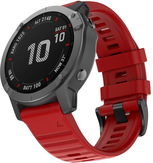GadgetGrip Uhrenarmband Silikon, Schnellverschluss, Schwarz, Unisex - Bild 1