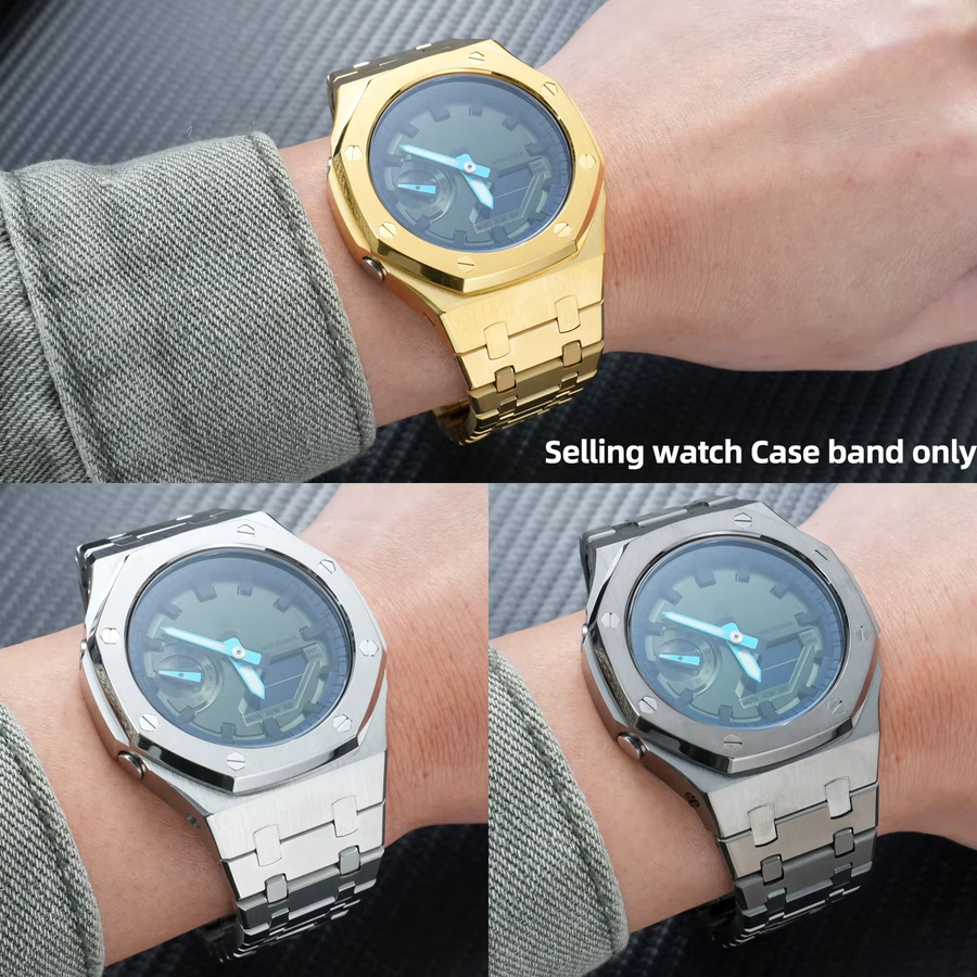 Casio Uhrenarmband Mod-Kit, Edelstahl, Silber, Herren - Bild 3