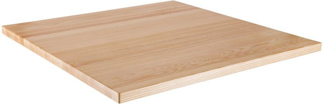 VEGA Indoor-Tischplatte Kentucky quadratisch aus Esche in Natur, B/T: 70 x 70 cm, Höhe: 3 cm - Bild 1