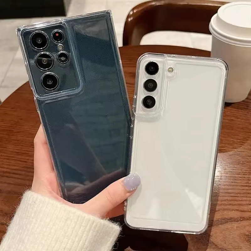 Transparente Silikonhülle für Samsung Galaxy A15 A14 A55 A54 A53 A36 A26 A16 A34 A35 S25 Edge S24 FE S23 S22 Ultra Plus - Bild 2