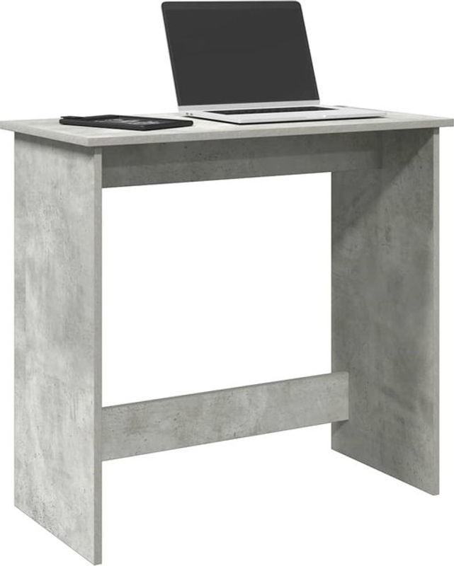 Moderner Schreibtisch aus Holzwerkstoff von Vidaxl in Grau, B/T/H: 80 x 40 x 75 cm - Bild 1
