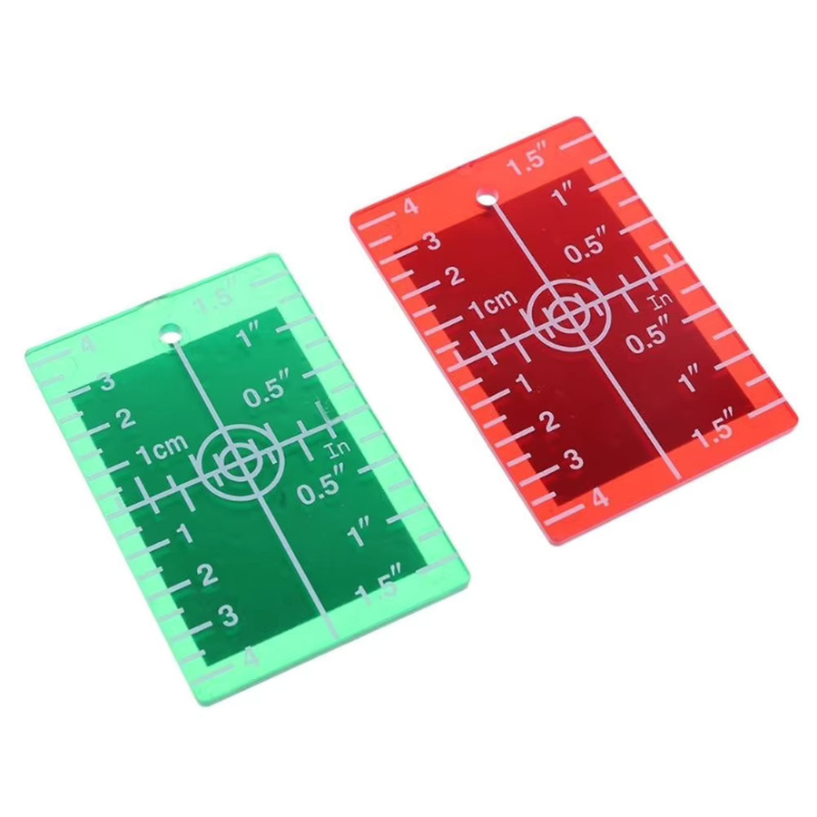 ALLOYSEED Laser-Nivellierzieltafel für rote oder grüne Linienstrahlen in den Einheiten Zoll und cm - Bild 5