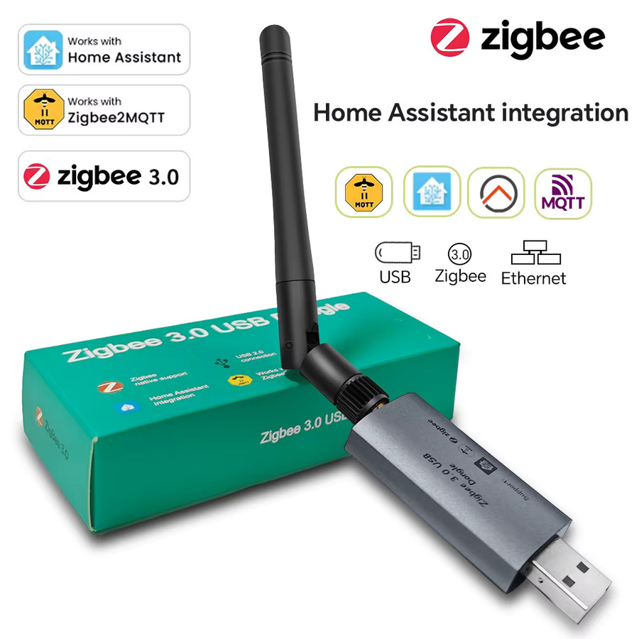 Timethinker Zigbee 3.0 USB-Dongle-Hub universelles intelligentes Gateway mit Antenne für Home Assistant OpenHAB und ZigBee2MQTT - Bild 2