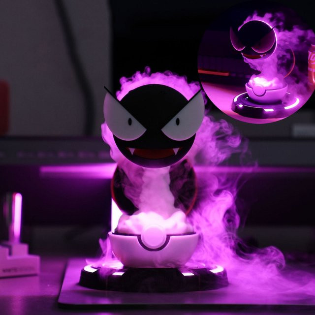 Pokemon Gastly USB Luftbefeuchter mit Aromatherapie-Funktion und atmosphärischer Beleuchtung für deinen Schreibtisch - Bild 1