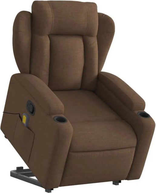 vidaXL Massagesessel mit Aufstehhilfe Modell 4 in Braun aus Stoff - Bild 1