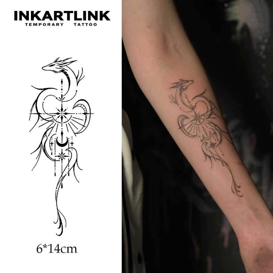 Temporäres Tattoo mit Tiermustern, wasserfest, semi-permanent - Bild 4