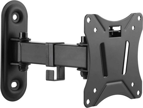 Schwaiger TV-Wandhalter Motion 2, schwenkbar und neigbar, schwarz, VESA 75x75 mm, max. 29,1 kg - Bild 1