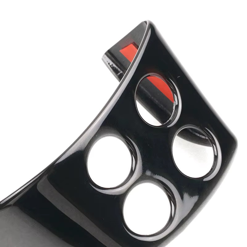 FOXSN Lenkradabdeckungsverkleidung aus ABS für VW Golf 5, Jetta MK5, Passat B6, Tiguan, Touran und Caddy in Bright Black - Bild 3