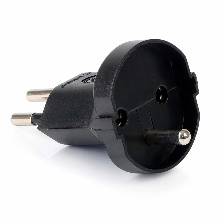 Wiltec Adapter Schuko auf Schweiz Steckdose Schwarz 250V/16A 4000W - Bild 2