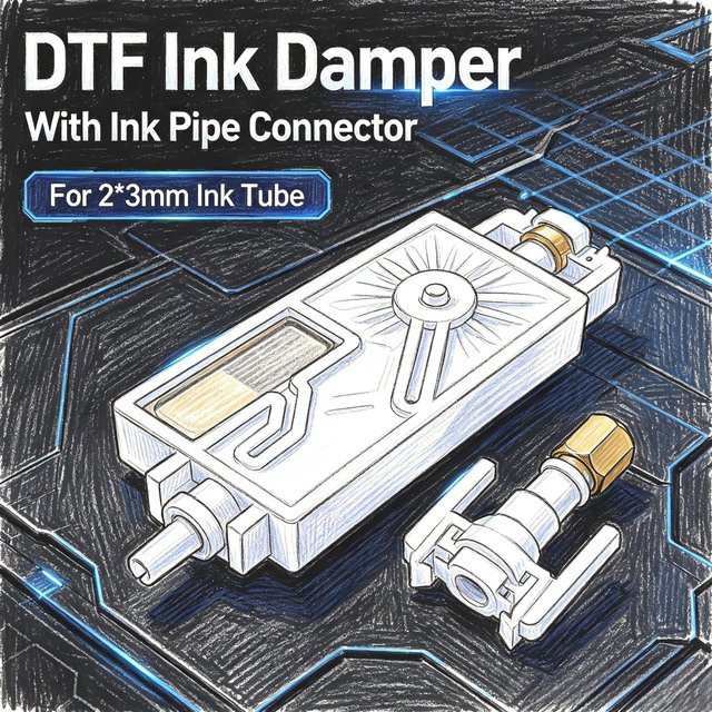 Tintenfilter-Dämpferanschluss für Epson i1600 i3200 XP600 DX5 TX800 Mimaki CJV30 JV33 JV5 DTF und Sublimationsdruck - Bild 1