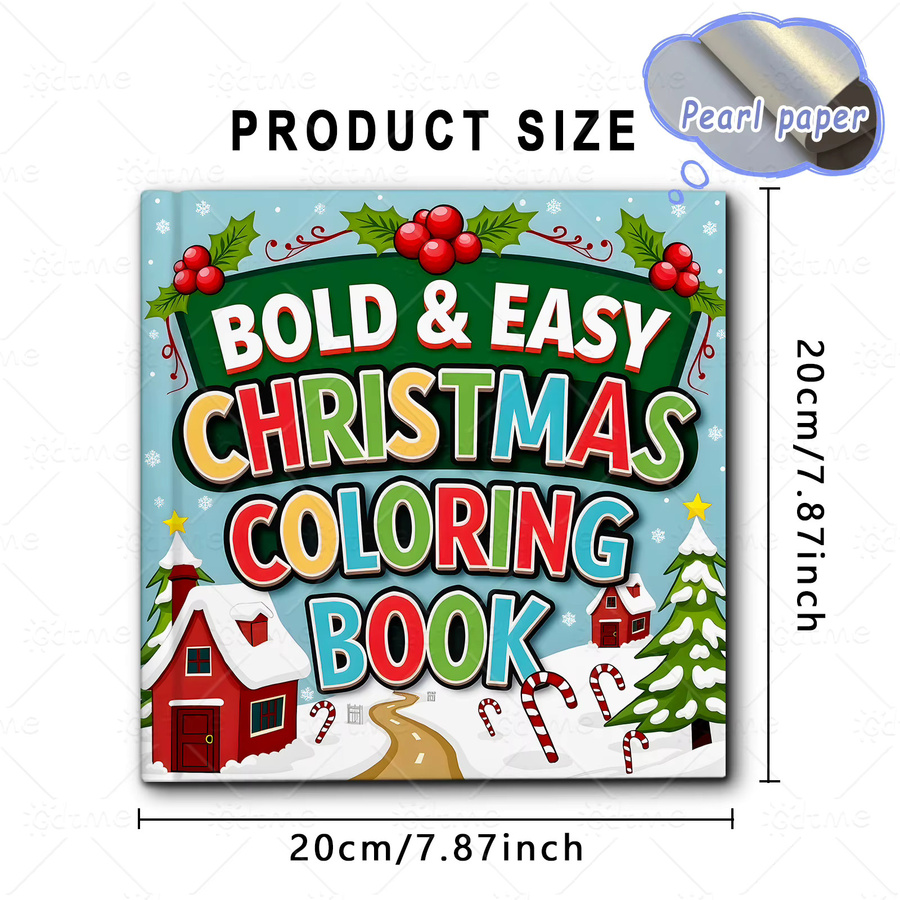 BOLD & EASY CHRISTMAS Malbuch für Erwachsene mit weihnachtlichen Motiven zur Entspannung und Achtsamkeit, Mehrfarbig - Bild 3
