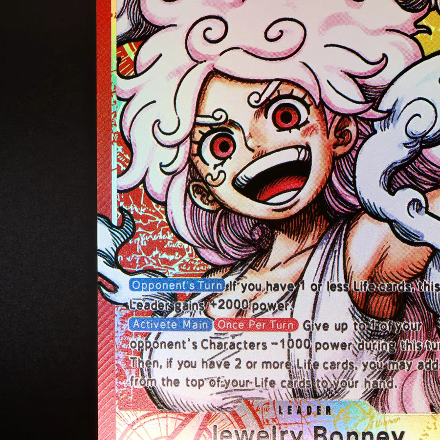 Bandai One Piece Schmuck-Bonney Englische Führerkarte, Folienveredelt, Rot-Gelb - Bild 3
