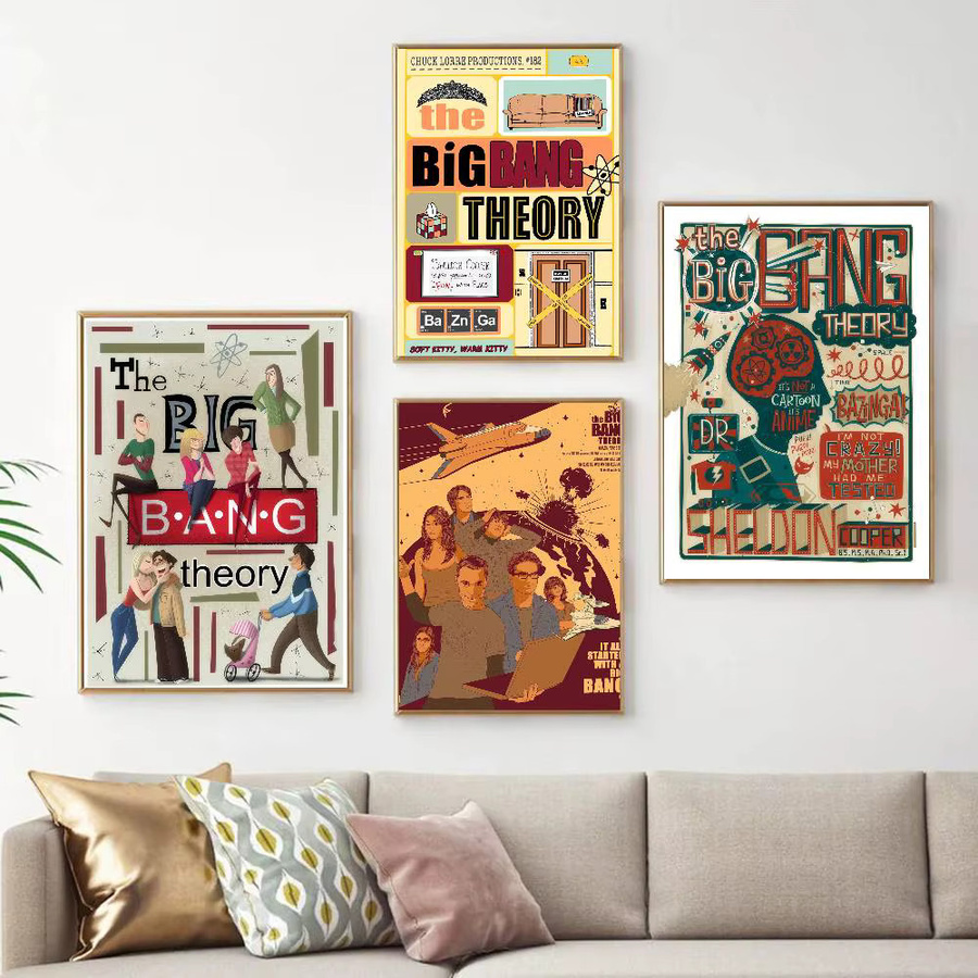 Rastar Wandkunst The Big Bang Theory Paper Poster in Multicolour im skandinavischen Design - Bild 3