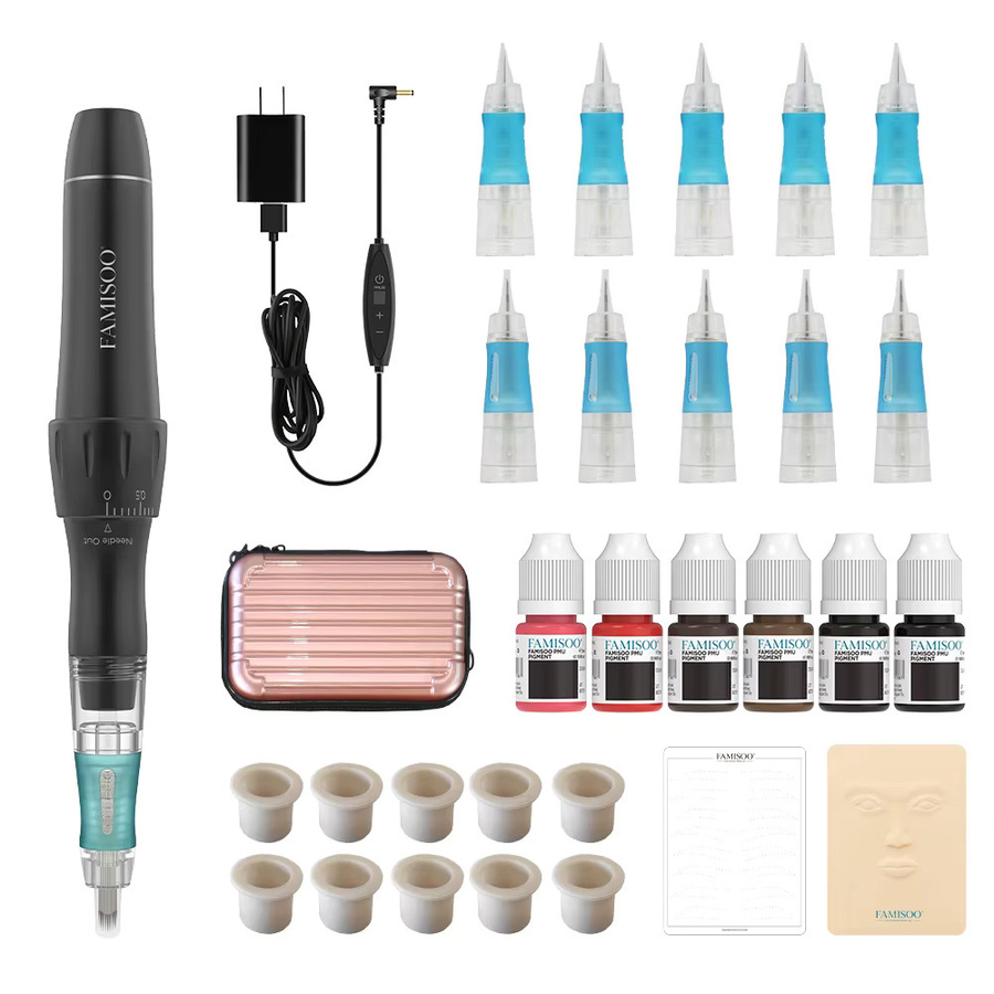 FAMISOO Microblading Permanent Make-Up Maschine Kit, Unisex - Bild 2
