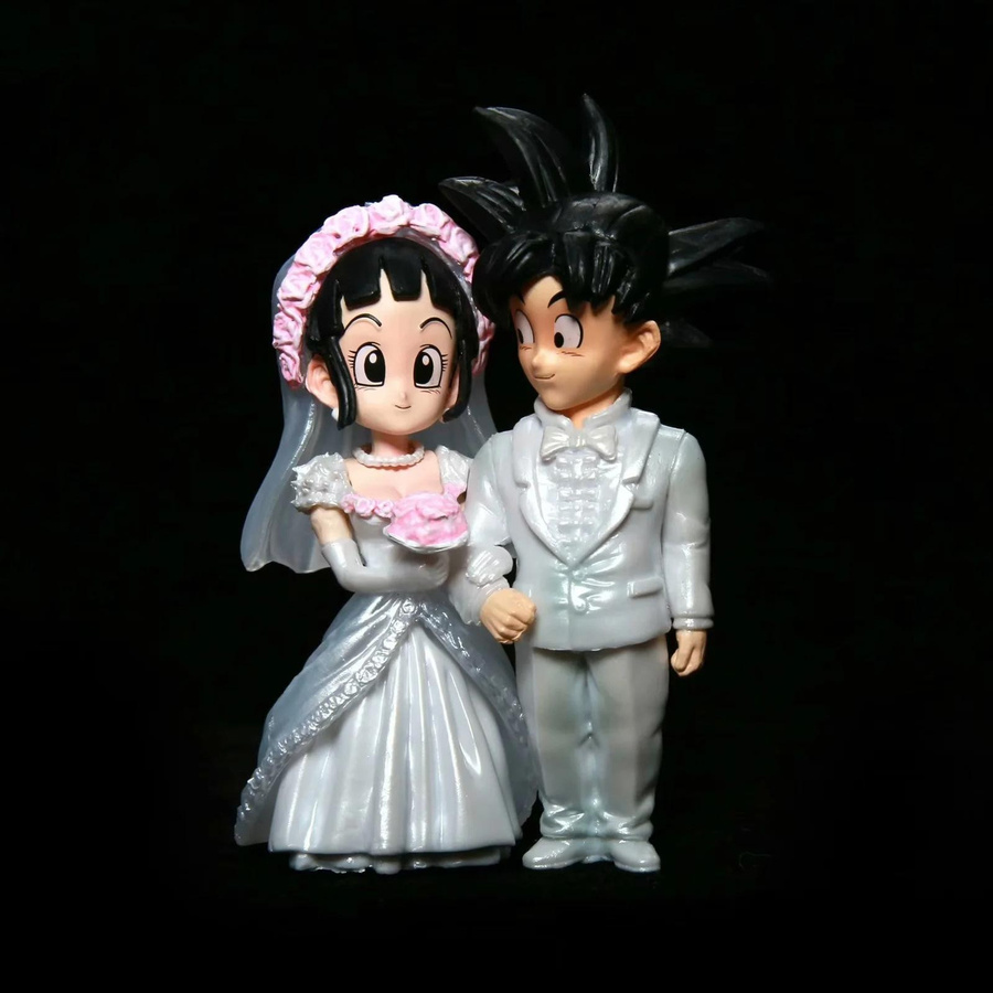 Yiran toy 1 Dragon Ball Goku und Chichi Hochzeit GK Statue Sammlerfigur - Bild 2