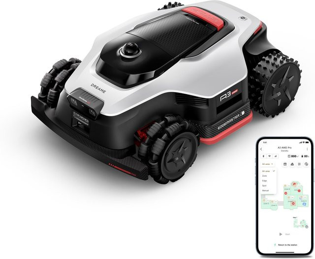 Dreame Mower A3 3500 Rasenmähroboter mit wiederaufladbarem Akku in Weiß - Bild 1