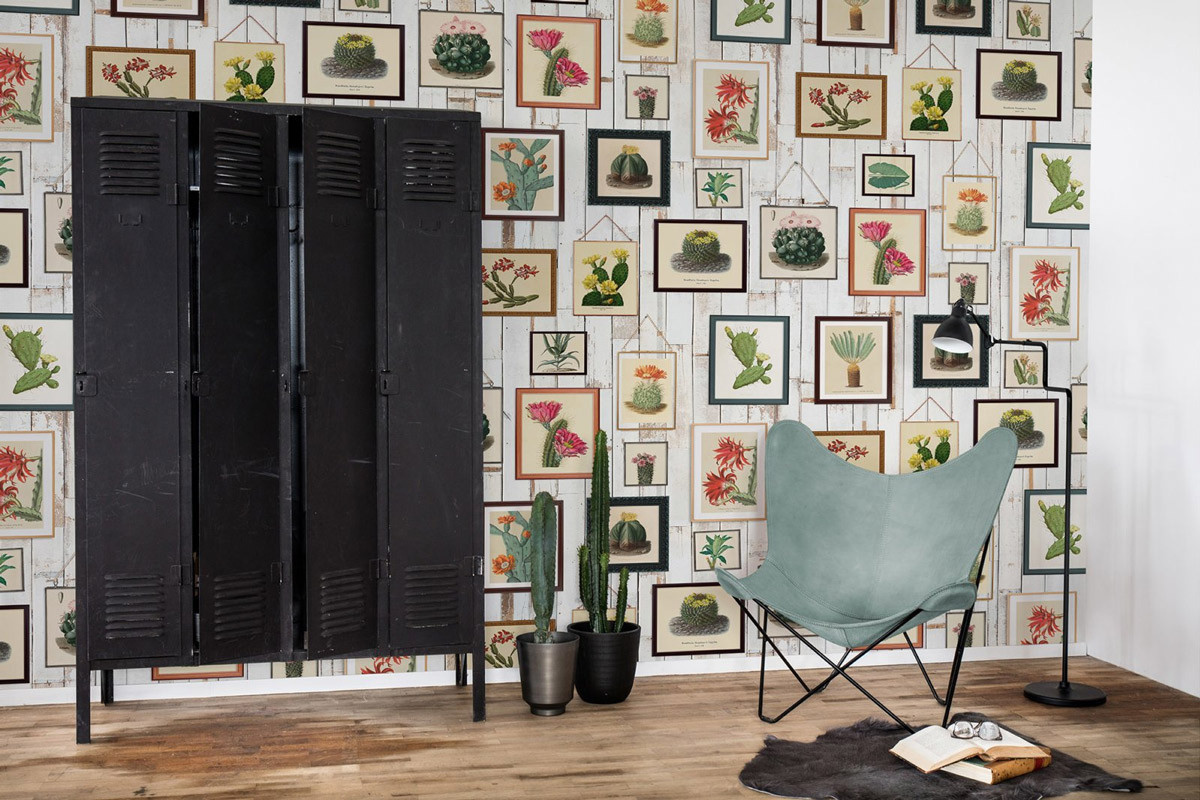 Rebel Walls Mural Cactus Wall Art Wandtattoo mit floralem Kaktus-Motiv in Multicolour - Bild 2